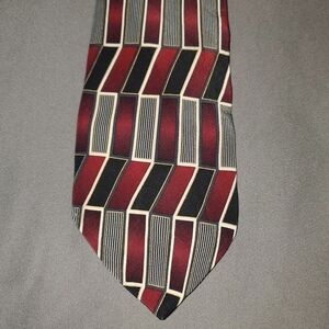 FENZIA Red, black, grey tie NEW